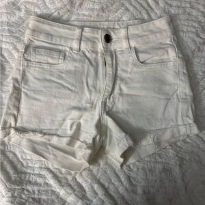 American Eagle Outfitters White Jean Shorts
